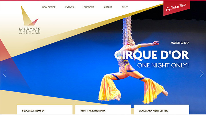 A screenshot of the home page.